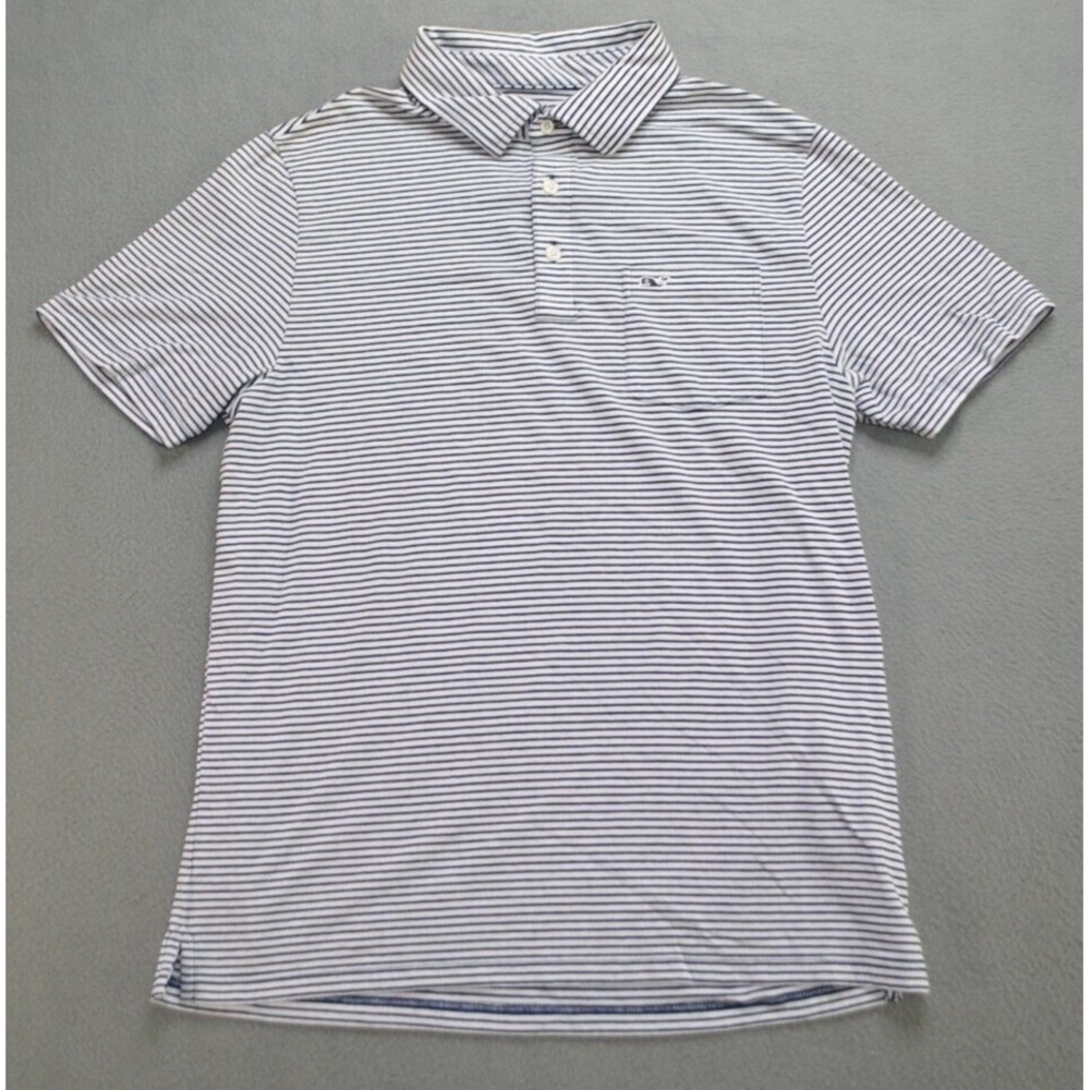 Vineyard Vines Edgartown Polo Shirt Mens Small Striped Short Sleeve Casual